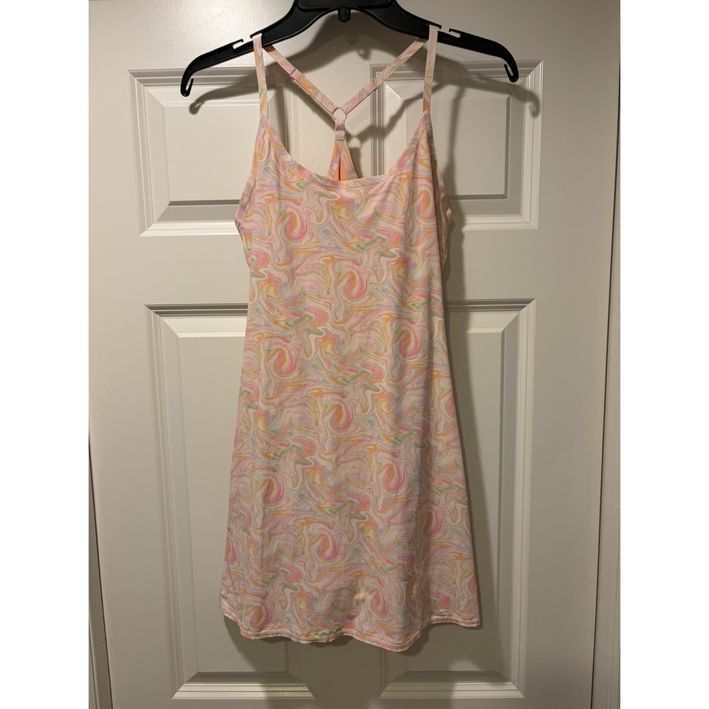 Outdoor Voices Exercise Dress Womens XS Athletic One Piece Marble Swirl Tennis